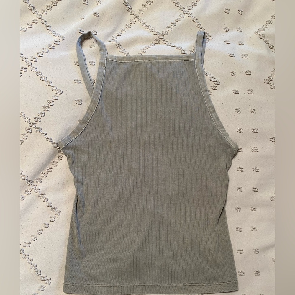 Free People intimately gray/green tank